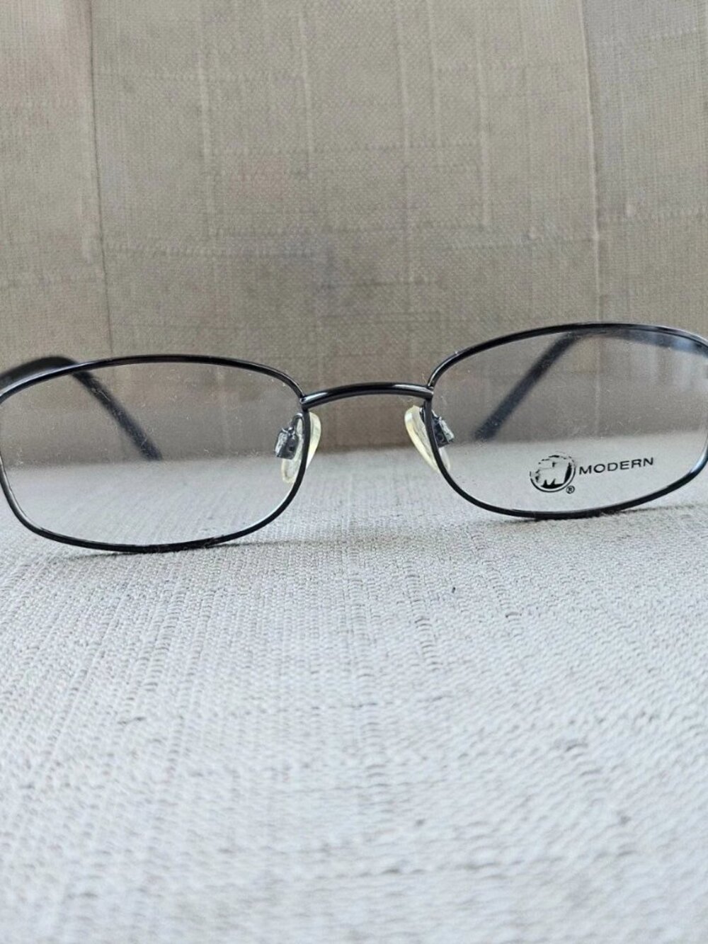Modern Women Eyeglasses Frame Dark Gunmetal Tone Eyewear ARIES Glasses NWT